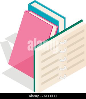 Personal Organizer Symbol, isometrische Stil Stock Vektor