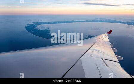 Luftaufnahme über der unteren CAPE COD, MA, USA Stockfoto