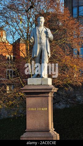 Starue von George Leeman, Station Steigen/Station Avenue, New York, North Yorkshire, England, Großbritannien Stockfoto