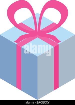 Geschenkbox Symbol, isometrische Stil Stock Vektor