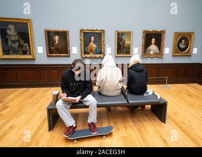 Neue wiedereröffnet Aberdeen Art Gallery nach Sanierung neuer Boden in Aberdeen, Schottland, UK hinzufügen Stockfoto