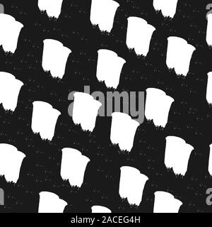 Editierbare abstrakte nahtlose Muster von beliebigen abstrakten Formen für die Textil- und Verpackungsindustrie Dekoration, Stoffe, Hintergründe, Texturen und Prägung Stock Vektor