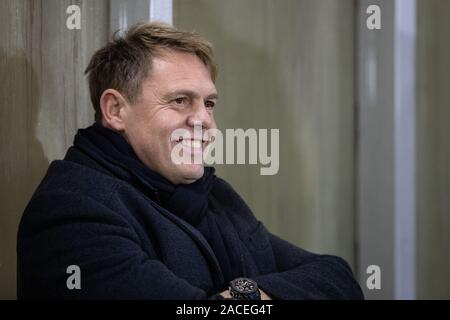 Utrecht, Niederlande. 02 Dez, 2019. Utrecht, 02-12-2019, Sportcomplex Zoudenbalch, Saison 2019/2020, Keuken Kampioen Divisie. Almere City Trainer Ole tobiassen vor dem Spiel Jong Utrecht - Almere City Credit: Pro Schüsse/Alamy leben Nachrichten Stockfoto