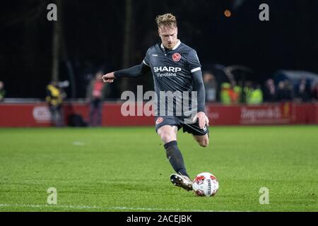 Utrecht, Niederlande. 02 Dez, 2019. Utrecht, 02-12-2019, Sportcomplex Zoudenbalch, Saison 2019/2020, Keuken Kampioen Divisie. Almere City player Youri Loen während des Spiels Jong Utrecht - Almere City Credit: Pro Schüsse/Alamy leben Nachrichten Stockfoto