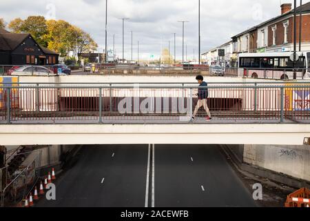 Die Unterführung bei Perry Barr Shopping Centre, Birmingham. Stockfoto