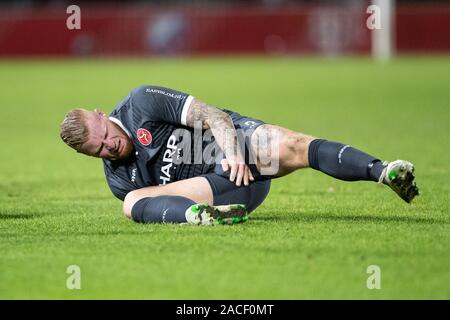 Utrecht, Niederlande. 02 Dez, 2019. Utrecht, 02-12-2019, Sportcomplex Zoudenbalch, Saison 2019/2020, Keuken Kampioen Divisie. Almere City Spieler Thomas Verheydt während des Spiels Jong Utrecht - Almere City Credit: Pro Schüsse/Alamy leben Nachrichten Stockfoto