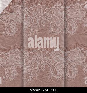 Spitze ecru abstrakte Kakao farbigen Hintergrund digital Papier Hintergrund 12 x 12 abstrakte Textur. Stockfoto