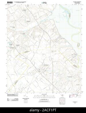 USGS TOPO Karte Südcarolina Sc Elloree 20110808 TM Wiederherstellung Stockfoto