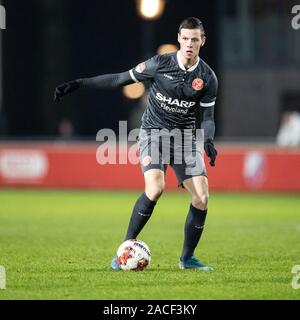 Utrecht, Niederlande. 02 Dez, 2019. Utrecht, 02-12-2019, Sportcomplex Zoudenbalch, Saison 2019/2020, Keuken Kampioen Divisie. Almere City player Nick Venema während des Spiels Jong Utrecht - Almere City Credit: Pro Schüsse/Alamy leben Nachrichten Stockfoto