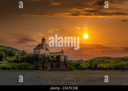 Palace Schonbuhel auf der Donau, Wachau. Niederösterreich. Stockfoto