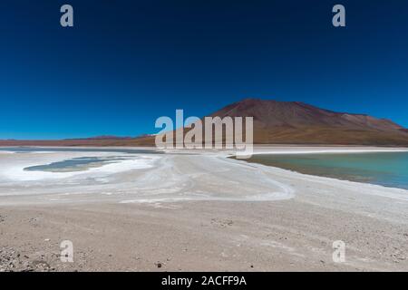 Laguna Verde, Reserva Naconal de Fauna Andina Eduardo Avaroa, südlichen Altiplano, Abteilung Hagen, im Südwesten von Bolivien, Lateinamerika Stockfoto