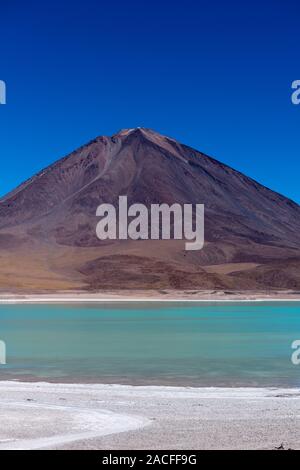 Laguna Verde, Reserva Naconal de Fauna Andina Eduardo Avaroa, südlichen Altiplano, Abteilung Hagen, im Südwesten von Bolivien, Lateinamerika Stockfoto