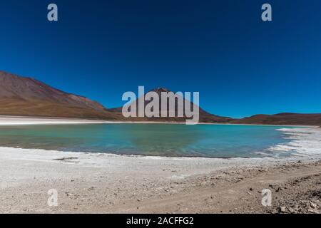 Laguna Verde, Reserva Naconal de Fauna Andina Eduardo Avaroa, südlichen Altiplano, Abteilung Hagen, im Südwesten von Bolivien, Lateinamerika Stockfoto