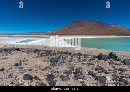 Laguna Verde, Reserva Naconal de Fauna Andina Eduardo Avaroa, südlichen Altiplano, Abteilung Hagen, im Südwesten von Bolivien, Lateinamerika Stockfoto