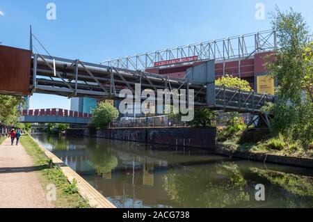 Bridgewater Canal in Old Trafford Stockfoto