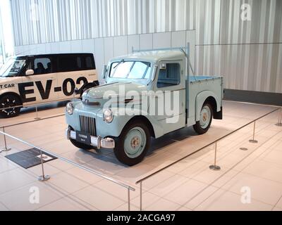 1947 Nissan TAMA Pickup Truck an der Nissan Global Headquarters Galerie Stockfoto