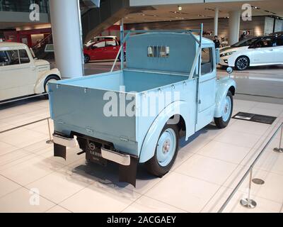 1947 Nissan TAMA Pickup Truck an der Nissan Global Headquarters Galerie Stockfoto