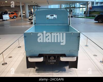 1947 Nissan TAMA Pickup Truck an der Nissan Global Headquarters Galerie Stockfoto