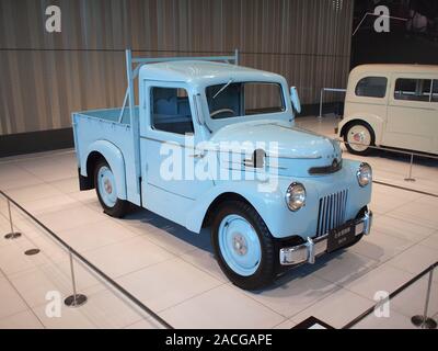 1947 Nissan TAMA Pickup Truck an der Nissan Global Headquarters Galerie Stockfoto