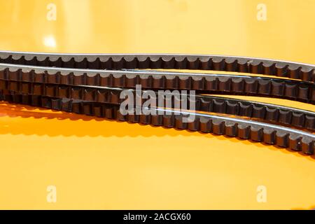 Timing belf für Automotive Engine; Nahaufnahme Stockfoto