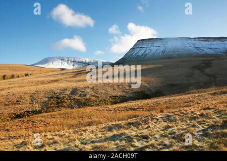 Die carmarthen Ventilator im Schnee, South Wales Stockfoto