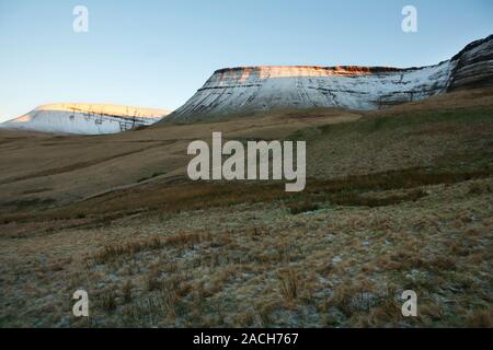 Die carmarthen Ventilator im Schnee, South Wales Stockfoto