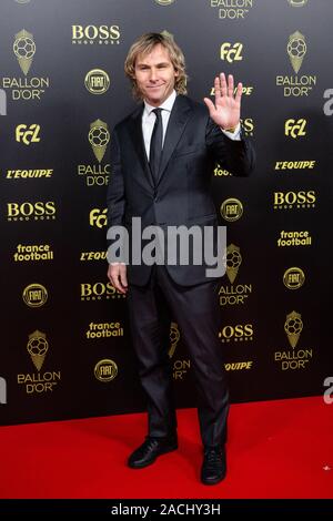 Paris, Frankreich. 2. Dez, 2019. Juventus' vice president Pavel Nedved kommt der Ballon d'Or 2019 Preisverleihung im Theatre du Chatelet in Paris, Frankreich, Dez. 2, 2019 zu besuchen. Credit: Aurelien Morissard/Xinhua/Alamy leben Nachrichten Stockfoto
