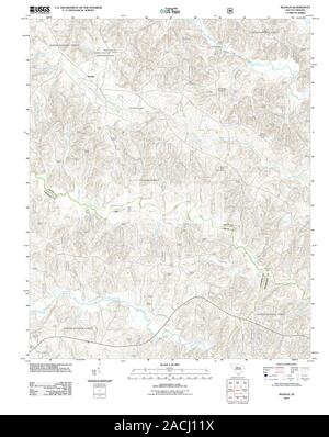 USGS TOPO Karte Südcarolina Sc Sedalia 20110822 TM Wiederherstellung Stockfoto