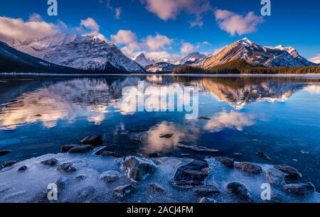 Upper Kananaskis Lake, Kananaskis, Alberta, Kanada Stockfoto