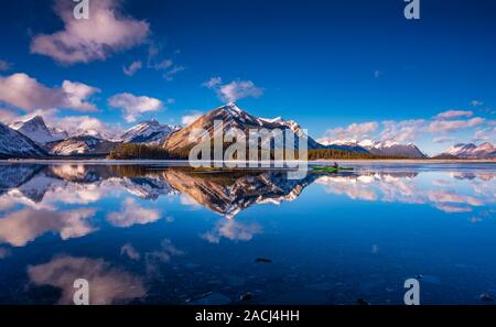 Upper Kananaskis Lake, Kananaskis, Alberta, Kanada Stockfoto