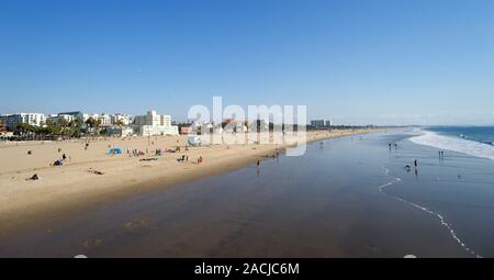 Ein sonniger Tag in Santa Monica, Kalifornien, USA Stockfoto