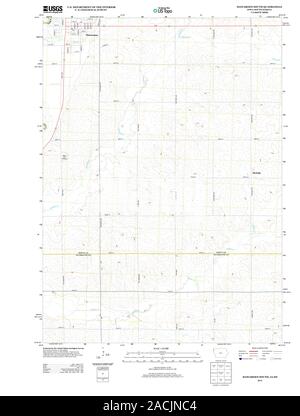 USGS TOPO Karte South Dakota IA Hawarden Süd 20130502 TM Wiederherstellung Stockfoto