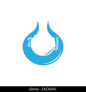 Abstrakte Wassertropfen Kreis frische Symbol logo Stock Vektor