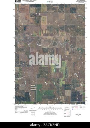 USGS TOPO Karte South Dakota ND Haley 20110331 TM Wiederherstellung Stockfoto