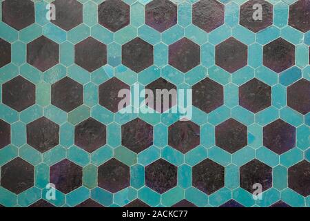 Sechseckige farbenfrohe, moderne Badezimmer, Toilette oder in der Küche