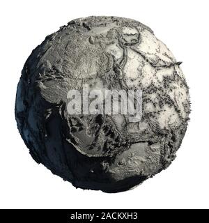 Toten Planeten Erde Stockfoto