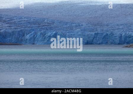 Blick von der Austdalsbreen Styggevatnet Stockfoto