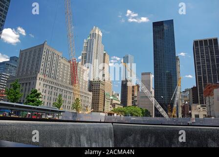 Gedenkstätte World Trade Center, 9-11 Memorial, Ground Zero, Financial District, Manhattan, New York City, USA, Nordamerika, Bin Stockfoto