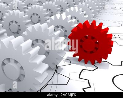 Die erste als Führung Konzept. Stockfoto