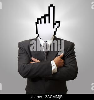 Cursor Kopf Stockfoto