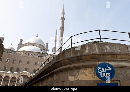 Ägypten, Kairo. Mohammed Ali Moschee. Außerhalb. Stockfoto