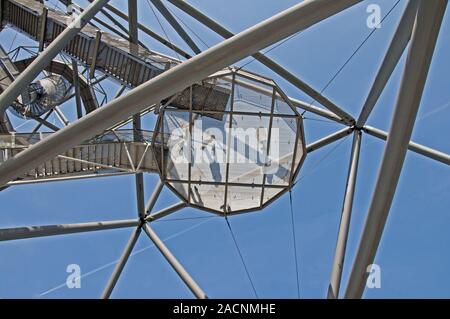 Tetraeder auf die Halde Beckstrasse, Emscher Landschaftspark, der industriellen Kultur, dump in Bottrop, Ruhrgebiet, Metropole Ruhr, noch Stockfoto