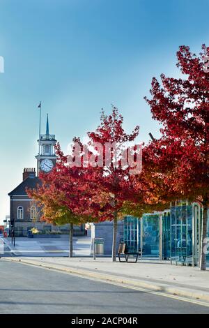 Stockton on Tees High Street im Herbst Stockfoto