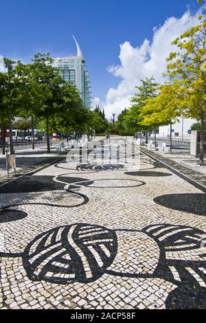 Städtische Parkanlage Parque das Nacoes, Lissabon, Portugal Stockfoto