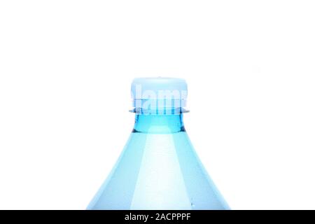 Geschlossenen Hals Kunststoff-Flasche Stockfoto