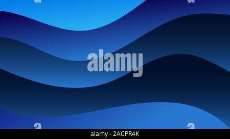 Moderne Paper Art blaue Broschüre. Moderne Design. Bunte geometrische Hintergrund. Vektorraum Abbildung. Papier schneiden Stil, Stock Vektor