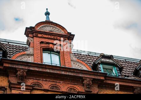 Giebel mit Fenster in Berlin Stockfoto