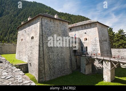 Fort Marie-Therese, einer der Esseillon Forts in der Nähe von Aussois, Savoie (73), Auvergne-Rhone-Alpes, Frankreich Stockfoto