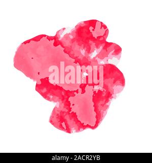 Aquarell Blob, Illustration isoliert auf weißem Hintergrund Stock Vektor