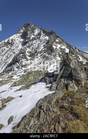 Bergwandern in Südtirol, Großer Moosstock Stockfoto